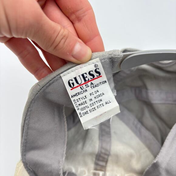 Vintage Guess U.S.A Two Tone Snapback Baseball Cap Hat - Picture 8 of 12